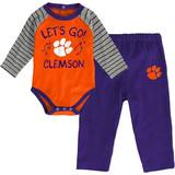 Genuine Stuff Infant Clemson Tigers Touchdown 2.0 Bodysuit & Pants Set - Orange/Purple