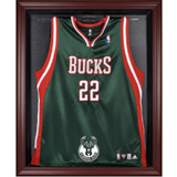 Fanatics Milwaukee Bucks Framed Mahogany Team Logo Jersey Display Case