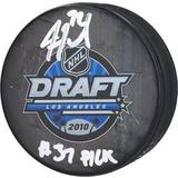 Fanatics St. Louis Blues Justin Faulk Authentic 2010 NHL Draft Logo Hockey Puck with #37 Pick Inscription
