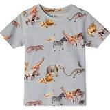 Leopard Tops Children's Clothing Name It Hesan T-shirt - Pearl Blue (13203619)