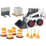 Cats Toy Weapons Tomy Bobcat Big Farm Skid Steer Playset with Barrels and Cones