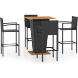 vidaXL 3064871 Outdoor Bar Set, 1 Table incl. 4 Chairs
