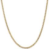 Primal Gold Concave Anchor Chain Necklace - Gold