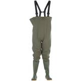 Administrator Chest Wader Mens Boots Plain Rubber Wellingtons (green)
