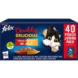 Purina Cats Pets Purina Felix Doubly Delicious Meaty Selection Wet Cat Food 40x100g