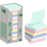 3M Post it Recycled Z Notes Nature Collection 76x76mm 100 Sheets Pack of
