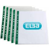 Binders & Folders on sale ELBA Punch Pocket Green Spine A4 Clear (100 Pack) 400002137