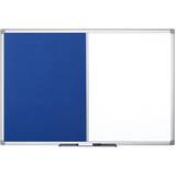 Bi-Office Maya Combination Blue Felt/Magnetic Whiteboard Aluminium Frame 95.8x136.5cm