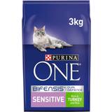 Purina one cat food 3kg Pets Purina ONE Sensitive Turkey & Rice Dry Cat Food 3kg