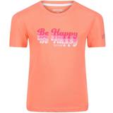 Orange T-shirts Children's Clothing Regatta Childrens/kids Bosley V 3d Tshirt (fusion Coral)