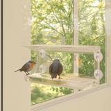 vidaXL Window Bird Feeders 2 Acrylic 30x12x15