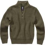 Blue Knitted Sweaters Brandit Kid's Marine Troyer Jumper