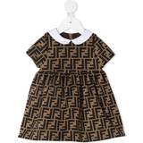 Brown Dresses Children's Clothing Fendi Baby Girls Ff Print Dress - Brown