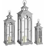 Grey Figurines Hill Interiors Set Of Three Wooden With Archway Design Figurine
