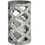 Candlesticks Hill Interiors Large Stone Effect Patterned Candlestick