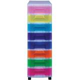 Really Useful Boxes Box 8 x 7 Litre Drawer, Clear Storage Box