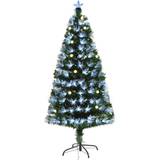5ft pre lit christmas tree Homcom Pre-Lit Artificial Green Christmas Tree 150cm
