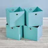Fabric Cube Boxes (4 Pack) Storage Box