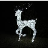 Iron Figurines Light Up Stag Reindeer Figurine 32.5cm