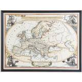 Dkd Home Decor Painting World Map (83,5 x 3 x 63,5 cm) Wall Decor