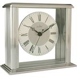 Silver Clocks Acctim 36247 Hamilton Mantel Clock, Silver Effect Table Clock