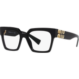 Miu Miu Glasses Miu Miu MU 04UV 1AB1O1, including lenses, SQUARE Glasses, UNISEX