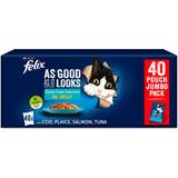 Felix as good as it looks Pets Felix As Good As It Looks Ocean Feasts Cat Food 40x100g