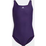 Polyester Bathing Suits adidas Athly V 3-Stripes Swimsuit 13-14Y
