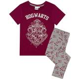 Red Night Garments Harry Potter Girl's Hogwarts Crest Pyjama Set