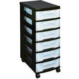 Interior Details Really Useful Plastic Storage Tower with 6 Drawers Black Storage Box