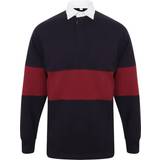 Front Row Panelled Rugby Shirt FR07M Colour: Burgundy