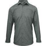Men Shirts on sale Premier Mens Poplin Cross-Dye Roll Sleeve Shirt (Indigo Denim)