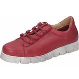 Ecco Trainers on sale ecco Women's coral leather lace-up trainers, Coral