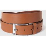 Tommy Hilfiger Accessories on sale Tommy Hilfiger Men's plain leather belt with metallic buckle, Brown