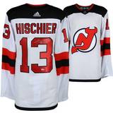 Fanatics Nico Hischier New Jersey Devils Autographed White Adidas Authentic Jersey 13. Sr