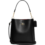 Leather Bucket Bags Coach Mollie Bucket Bag - Gold/Black