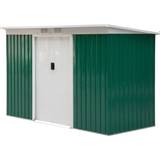 OutSunny Storage Tents OutSunny Outdoor Garden Storage Shed & Foundation 130x172cm
