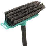 Turquoise Hair Brushes JVL Lightweight Indoor Angled Soft Bristle Sweeping Brush Broom