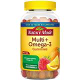 Multivitamins Fatty Acids Nature Made Multivitamin Omega-3 Gummies Strawberry, Lemon & Orange 140ct