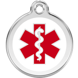 Red Dingo Medical Alert Personalized Dog & Cat ID Tag