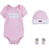 6-9M Other Sets Children's Clothing Levi's Baby Batwing Onesie Set 3pcs - Pink/Fairy Tale (864410013)