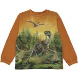 Wool T-shirts Children's Clothing Molo Forest Dino Rube T-Shirt With Print Tops