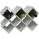 Watsons on the Web CROSS 10 Bottle Free Standing Wine Storage Rack White Wine Rack