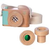 Manhattan Toy Role Playing Toys Manhattan Toy Company Natural Historian Wooden Camera Pretend Time Play and Kaleidoscope Lenses