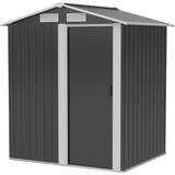 OutSunny Storage Tents OutSunny Garden Shed Grey 132x188cm