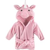 0-1M Dressing Gowns Children's Clothing Hudson Hooded Fleece Robe - Pink Unicorn