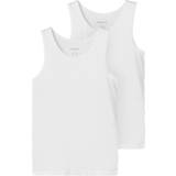 Sleeveless Tank Tops Children's Clothing Name It Tank Top 2-pack - Bright White (13208843)