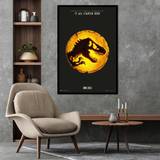 Wood Posters Close Up Jurassic World Dominion Golden Golden Poster