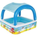 Jungle Gyms - Plastic Playground Bestway Beach Buddy with Sun Protection Roof Paddling Pool 140cm