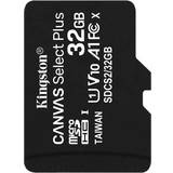 U1 Memory Cards Kingston Canvas Select Plus microSDHC Class 10 UHS-I U1 V10 A1 100MB/s 32GB +Adapter